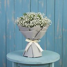 Букет Белые гипсофилы в Бакалы Башкортостан Букет цветов из:  Гипсофила в Бакалы Башкортостан