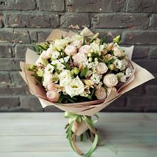 Букет нежное ассорти в Бакалы Башкортостан Букет цветов из:  Альстромерии, Розы и Хризантемы в Бакалы Башкортостан
