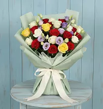 Букет Модная красотка в Бакалы Башкортостан Букет цветов из:  Розы в Бакалы Башкортостан