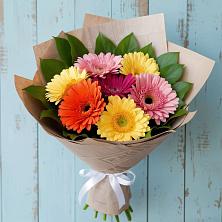 Букет яркий день в Бакалы Башкортостан Букет цветов из:  Герберы в Бакалы Башкортостан
