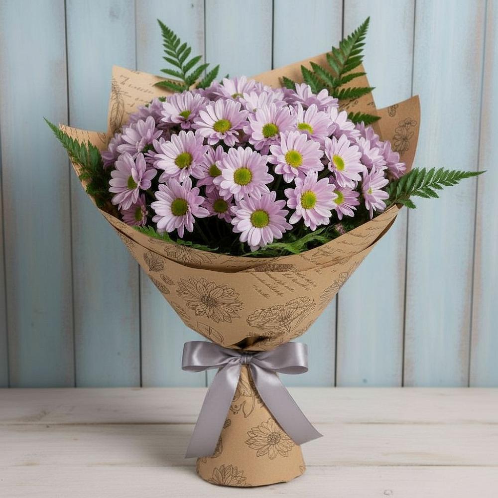 Букет соблазн в Бакалы Башкортостан Букет цветов из: Хризантемы в Бакалы Башкортостан