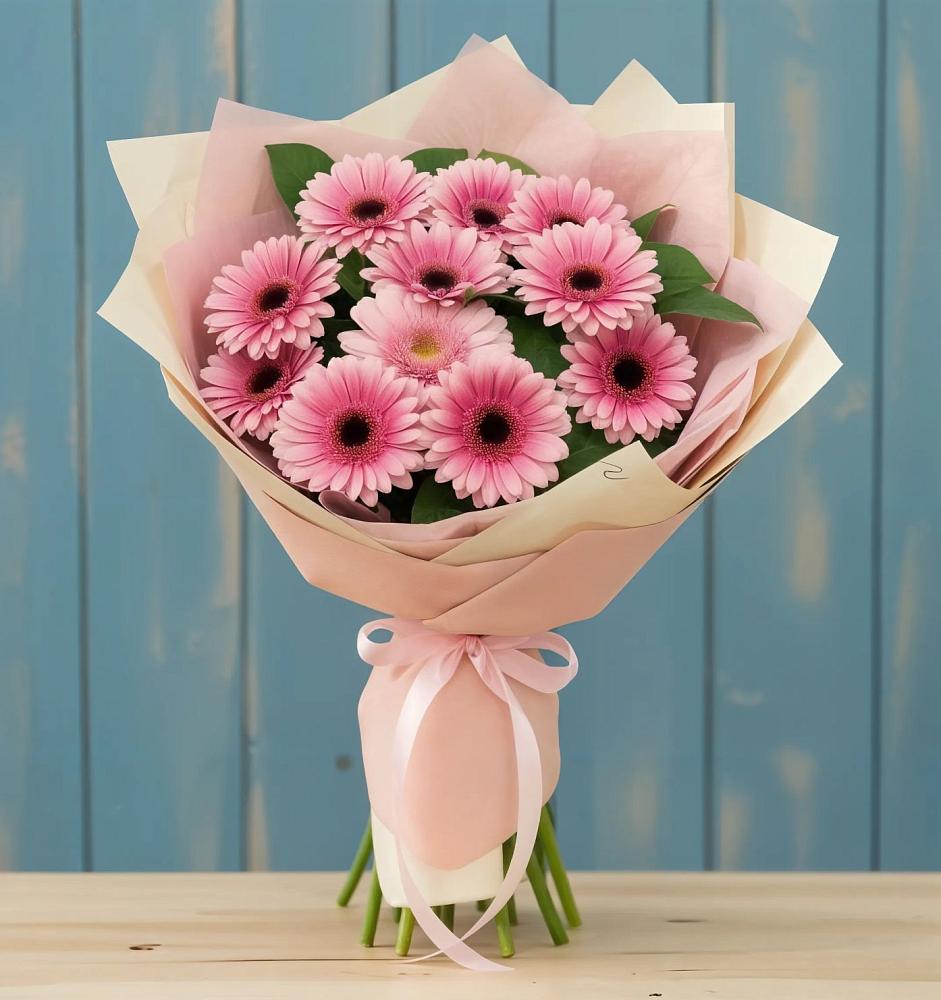 Букет пурпурно-розовый в Бакалы Башкортостан Букет цветов из: Герберы в Бакалы Башкортостан