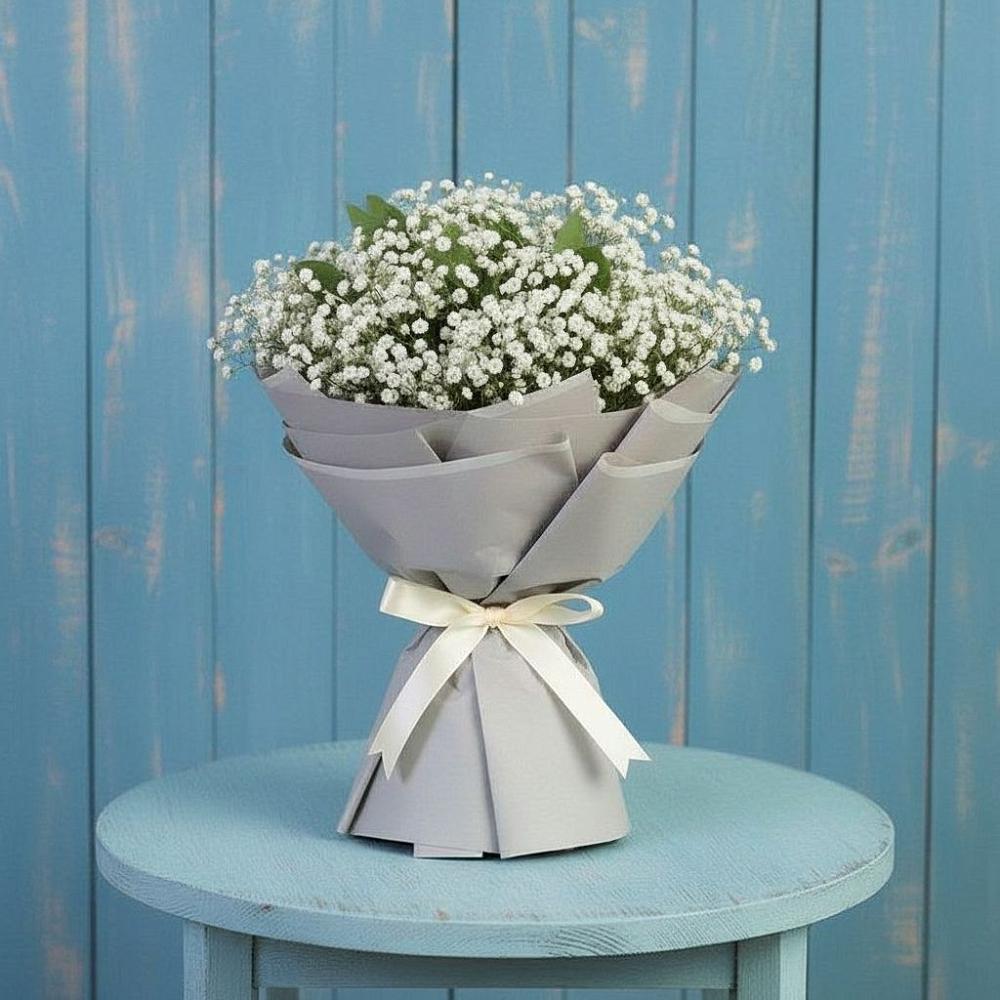 Букет Белые гипсофилы в Бакалы Башкортостан Букет цветов из: Гипсофила в Бакалы Башкортостан