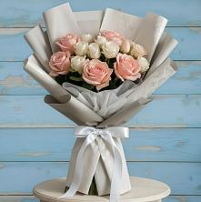 Букет Нежное облако в Бакалы Башкортостан Букет цветов из:  Розы в Бакалы Башкортостан