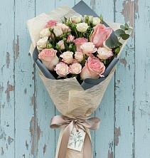 Букет нежный и розовый в Бакалы Башкортостан Букет цветов из:  Розы в Бакалы Башкортостан