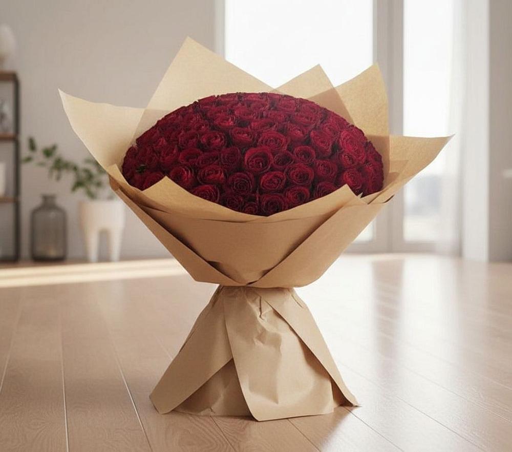 101 Красная роза в Бакалы Башкортостан Букет 101 Красная роза в Бакалы Башкортостан