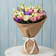 Букет Цветная эустома в Бакалы Башкортостан Букет цветов из:  Лизиантусы в Бакалы Башкортостан