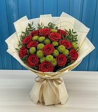Букет цветов из:  Розы и Хризантемы в Бакалы Башкортостан
