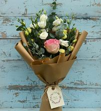 Букет нежный привет #REPLACE_PRED# Бакалы Башкортостан Букет цветов из:  Розы и Лизиантусы #REPLACE_PRED# Бакалы Башкортостан